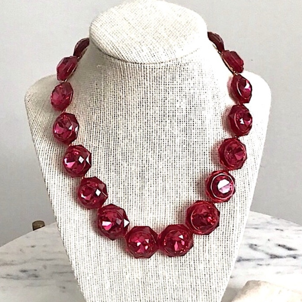 J. CREW Necklace Crystals Gemstones Gorgeous RARE New With Tag - Picture 4 of 10